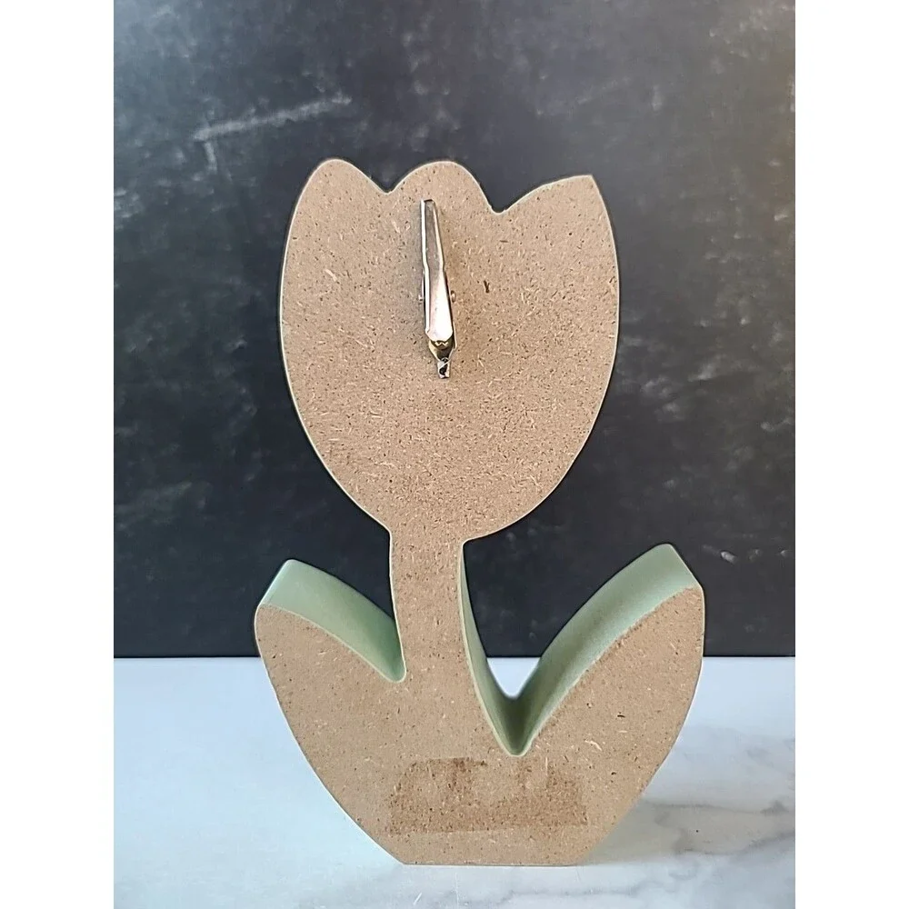 Pink Tulip Greeting Card Holder